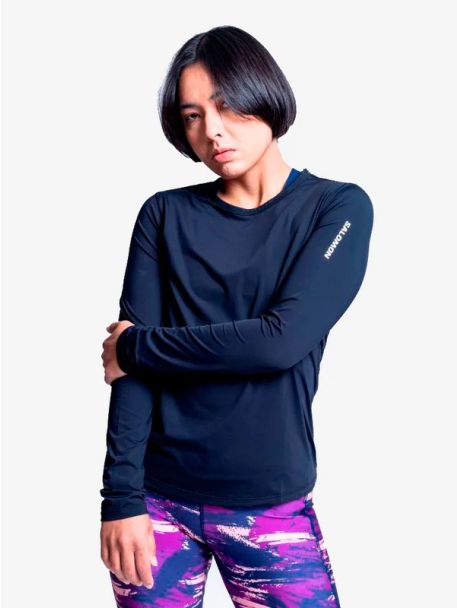 Remera Hybrid LS Tee Salomon Mujer